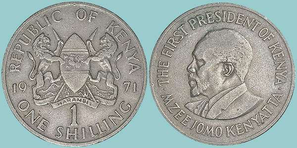 Kenya 1 Shilling 1971