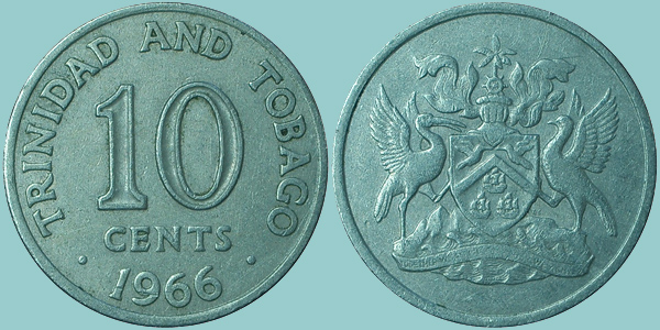 Trinidad e Tobago 10 Cents 1966