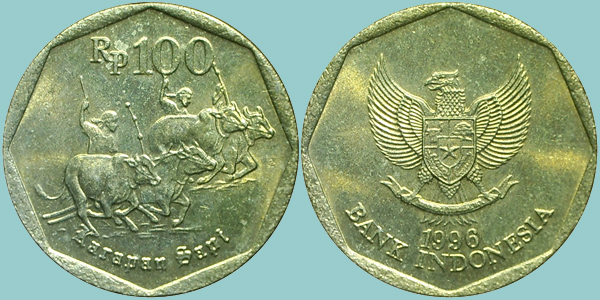 Indonesia 100 Rupiah 1996