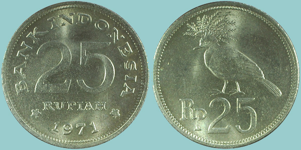 Indonesia 25 Rupiah 1971