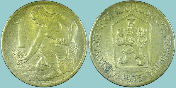 Cecoslovacchia 1 Koruna 1975