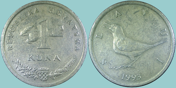 Croazia 1 Kuna 1993