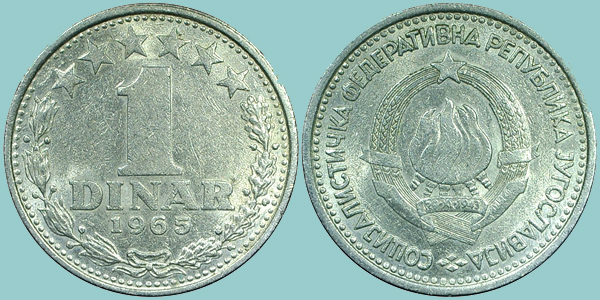 Iugoslavia 1 Dinar 1965