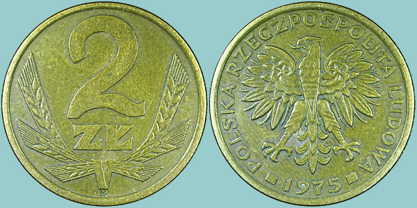 Polonia 2 Zlote 1975