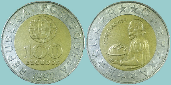 Portogallo 100 Escudos 1992