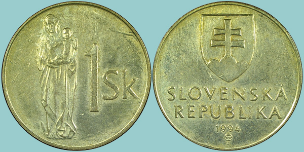 Rep. Slovacca 1 Koruna 1994