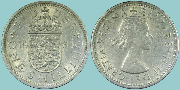 Gran Bretagna 1 Shilling 1964